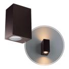 Arandela Dots Square Marrom P/ 2 LED MR16 Bella Iluminação ST2816 Arandela Dots Square Marrom P/ 2 LED MR16 Bella Iluminação ST2816