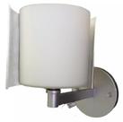 Arandela Eclipse Silver De Vidro Opalino Bronzearte