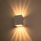 Arandela Efeito 10 Fachos Alumínio Branca + LED G9 5W Branco Quente St910 Arandela Efeito 10 Fachos Alumínio Branca + LED G9 5W Branco Quente St910