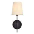 Arandela Elegante Mel 38cm Metal Preto 110V
