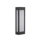 Arandela Externa 40cm E-27 Preto Retangular Alz66