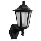 Arandela Externa Grega Preta Luminária de Parede Colonial E27 Bivolt Jardim Muro Dital