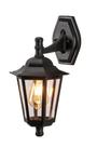 Arandela Externa Vintage E27 Preto Lente Transparente Lup40
