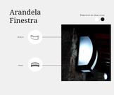 Arandela Finestra interna/externa em Policarbonato