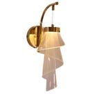 Arandela Florência Dourada 26cm IP20 Led 8W 3 em 1 Bivolt
