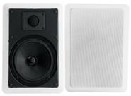 Arandela Frahm Retangular Plástica 6" Coaxial 30w Rms Branca
