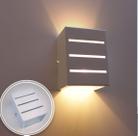 Arandela frisada 2 focos grande e27 em alumínio Starlumen - luminária branca st298 Arandela frisada 2 focos grande e27 em alumínio Starlumen - luminária branca st298