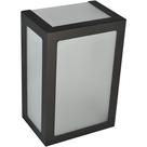 Arandela Genova 5 Vidros 1xE - 27 (9x12, 5X 18cm) Preto - Lumavi