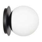 Arandela Hanaloa Globo Preto Fosco 15x15x17 cm