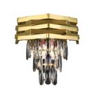 Arandela Hexagone 27Cm Cristal Dourado Sindora Arandela Hexagone 27Cm Cristal Dourado Sindora