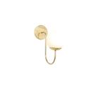 Arandela Interna Sole Curve E27 Metal Domado Ouro