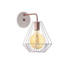Arandela Interno Aramado Cristal 24cm Decorações