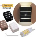 Arandela Interno Externo Alumínio + Lampada Led 5w Ar1612