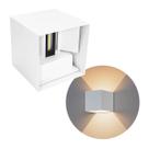 Arandela LED 6W Navi Cubo 2 Fachos 0 a 90 3000K Branco Externa ST3242