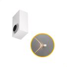Arandela LED Arc Mini 2W Bivolt IP54 Luz Quente 3000K Moderna Interna Externa Alumínio Branca Preta Decorativa