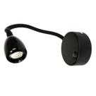 Arandela Led Bett Flexível 3W 3000K Preta - Nordecor - 2053