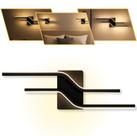 Arandela Led Candeeiro Preto Linear Para Parede 3000k Ip20