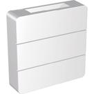 Arandela led clean aletada 6w 3000k branco