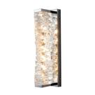 Arandela led cristal 12w 12x14,5x4,9cm 3000k 840lm cromada bivolt