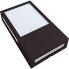 Arandela Led Cube Avant Café 12w 3000k - Luz Amarela