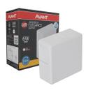 Arandela Led Elegance Quattro IP65 Branca 6w 3000K Biv-Avant