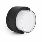 Arandela LED Externa Interna Decorativa Embuled Geoma Redondo 6w Ip65 3000k Bivolt Preto Luminária Moderna Sofisticada Elegante Luz Amarelada Casa Arandela LED Externa Interna Decorativa Embuled Geoma Redondo 6w Ip65 3000k Bivolt Preto Luminária Moderna Sofisticada Elegante Luz Amarelada Casa