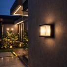 Arandela LED Lâmpada Externa 6w Ip65 Geoma Quadrada Preta 3000k 127220v Luz Decorativa Casa Área Interna IRC80 480lm Bivolt Arandela LED Lâmpada Externa 6w Ip65 Geoma Quadrada Preta 3000k 127220v Luz Decorativa Casa Área Interna IRC80 480lm Bivolt