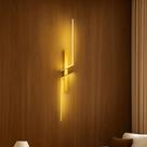 Arandela Led Moderna Luminária Luz Indireta Aluminio 130cm 127/220v Dourado