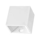 Arandela LED PIT MINI Branca 2W 3000K (Branco Quente) 50x50x40mm Facho Duplo IP65 Bivolt LM2663 Luminatti
