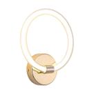 Arandela Led Puro 3000k 9w Dourado 20Cm Bella