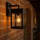 Arandela Luminária Colonial Moderna Lanterna decorativa com Vidro Cristal