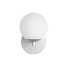 Arandela Luminária Cristal Globo 10 cm Moderno Prata 009