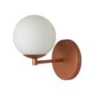 Arandela Luminária Cristal Globo 12 cm Moderno Cobre 009