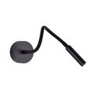 Arandela Luminária de Cabeceira Leitura Flexivel Preta Led 3W 3000K Bivolt DS8273 Delis