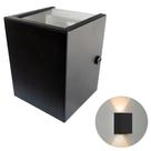 Arandela Luminária de Parede Branca Luz Indireta 2 focos Soquete G9 Resistente á Sol Minimalista Alumínio Áreas Externas Interna Piscina Jardim Muro