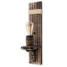 Arandela Luminária de Parede Colonial em Madeira Maciça Rústica e Sisal Ideal para Sítios Chácaras Chalés Retrô Vintage Arandela Luminária de Parede Colonial em Madeira Maciça Rústica e Sisal Ideal para Sítios Chácaras Chalés Retrô Vintage