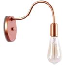 Arandela Luminária de Parede Cor Rose Gold Vintage Retrô Industrial Soquete E27