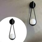 Arandela Luminária de Parede Moderno Gota de alumínio Preto Com Vidro Globo 12CM Arandela Luminária de Parede Moderno Gota de alumínio Preto Com Vidro Globo 12CM