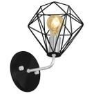 Arandela Luminária Diamante Aramado Preto