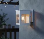 Arandela Luminária Firenze Decoração Lanterna De Parede Média Vidro Cristal