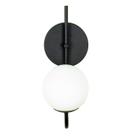 Arandela Luminária Ignis Globo 12 cm Moderno Preto 001