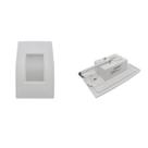 Arandela Luminária Led Embutir 4x2 Parede Branca 30501
