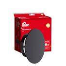 Arandela Luminaria Led Lua Preta 8W 3000K Branca Quente Bivolt Kian