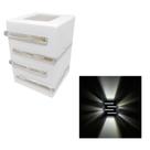 Arandela Luminária Light Int Ext 2 Facho 4 Aleta G9 Branca