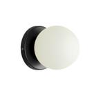 Arandela Luminária Lunar Globo 12 cm Moderno Preto 005