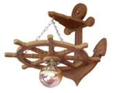 Arandela Luminária Lustre Leme De Navio Rustico 110/220v