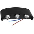 Arandela Luminaria Meia Lua Parede 6w Luz Led 6 Fachos Iluminaçao Decoraçao Casa Varanda Quintal Jardim Rua Casa Segurança