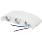 Arandela Luminaria Parede Meia Lua 6W Iluminaçao 6 Fachos Decoraçao Casa Rua Quintal Varanda Predio Garagem Muro Segurança
