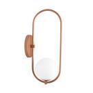 Arandela Luminária Perola Globo 10 cm Moderno Cobre 015