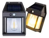 Arandela Luminária Sensor de Movimento IP65 Energia Solar